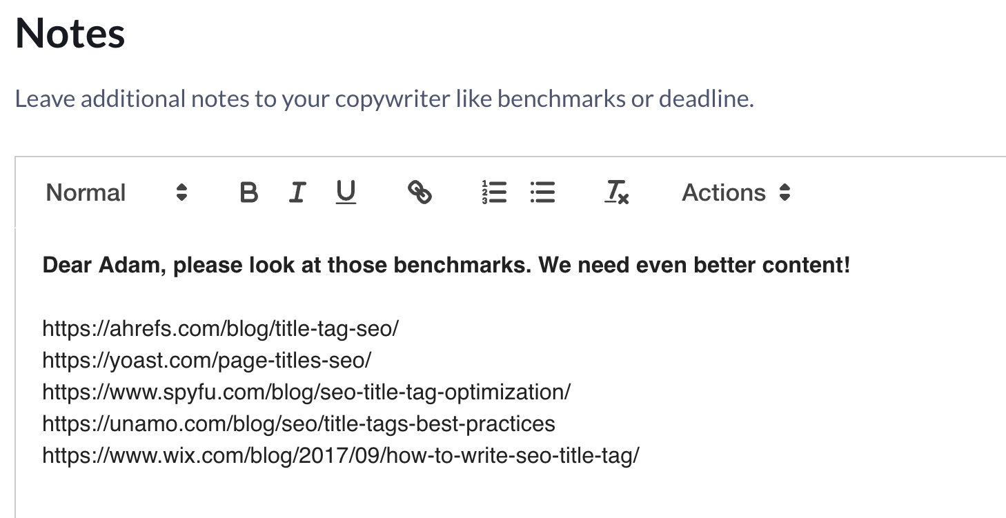 notes in esurfer content editor