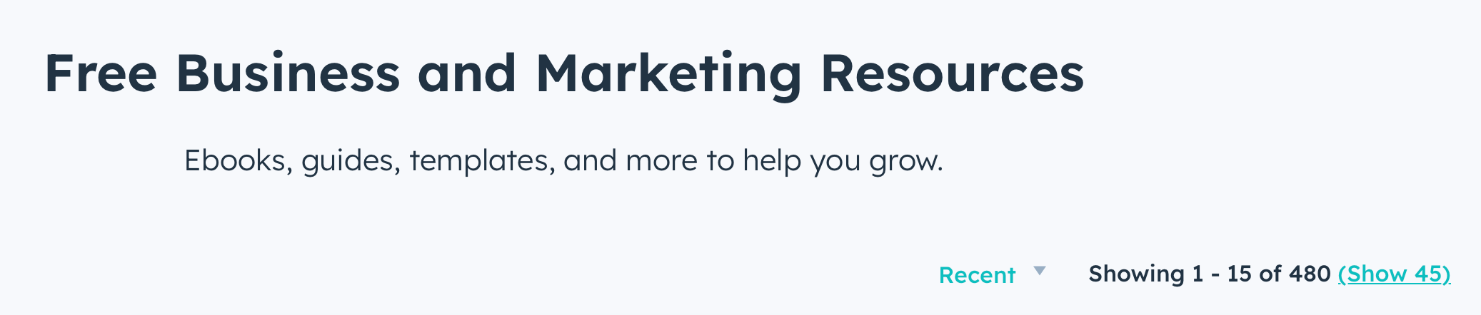 Example of a resource library.