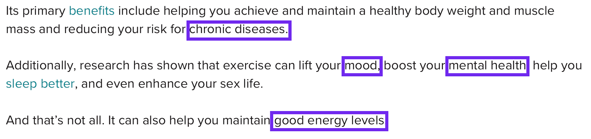 Example of evergreen language.