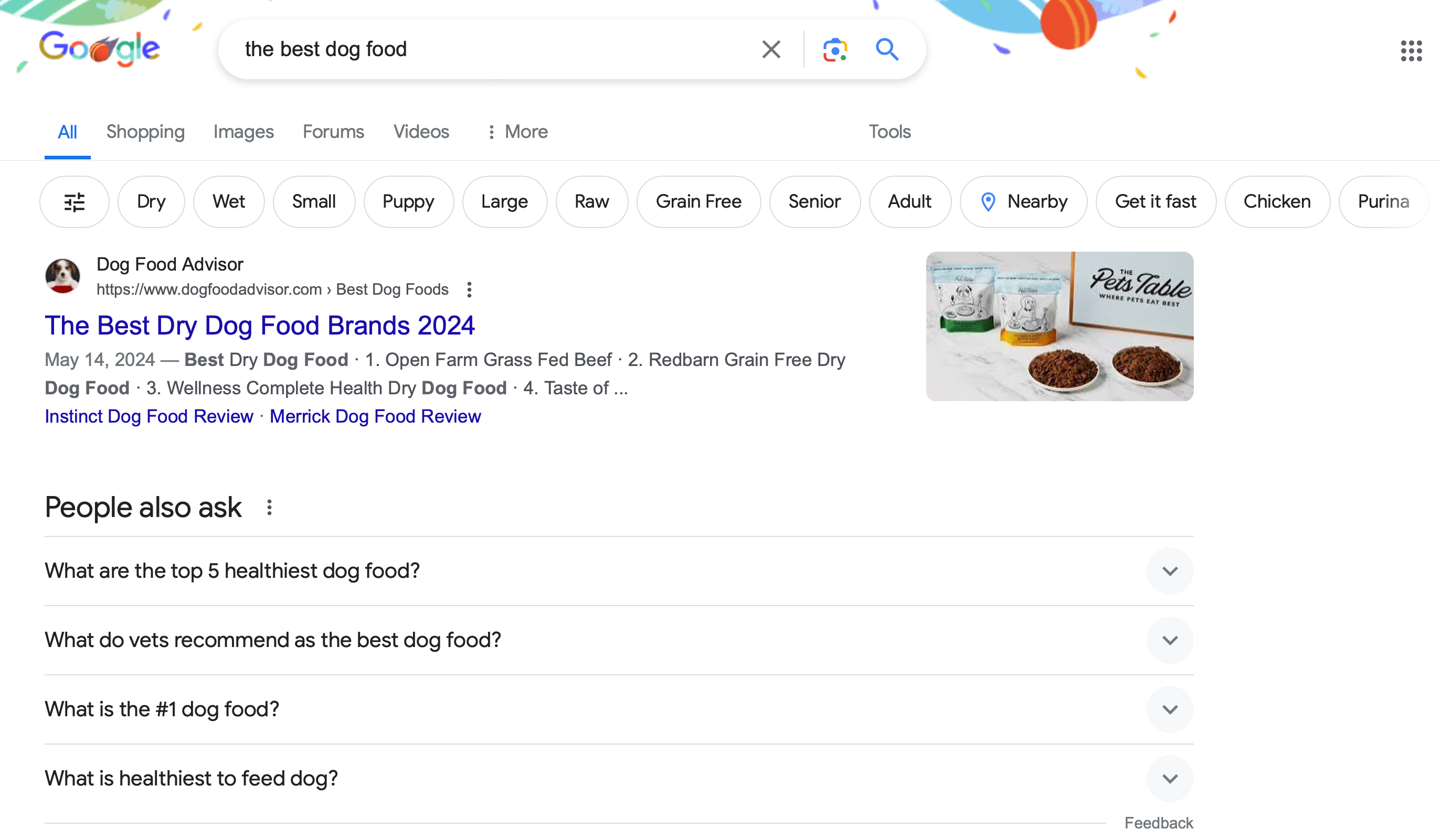 Understanding user intent.