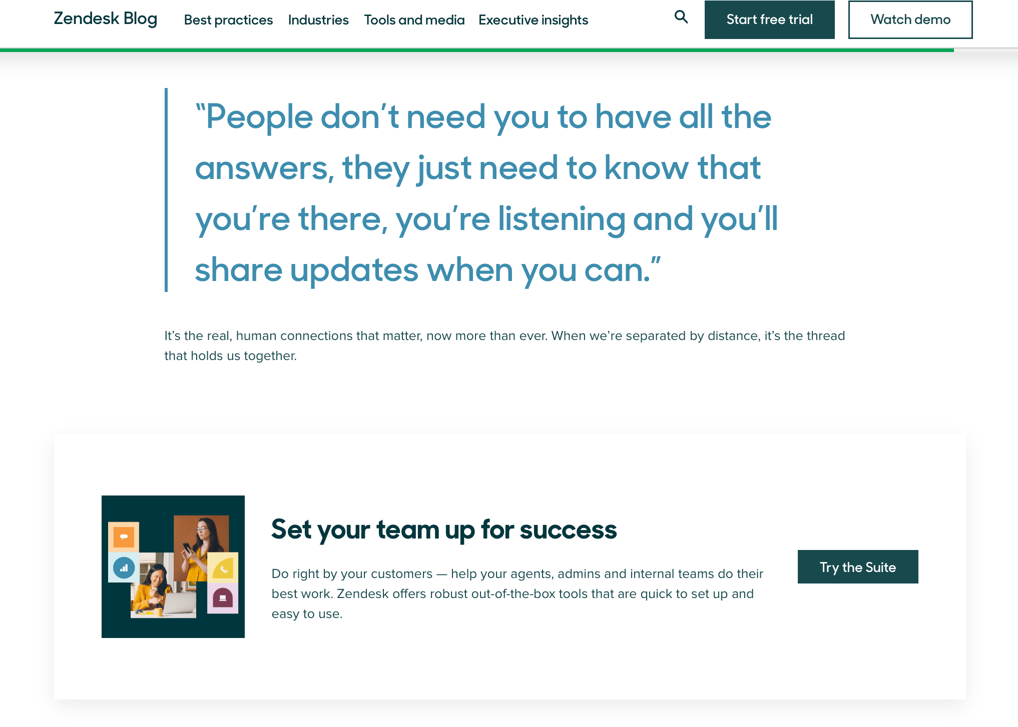 Example of a CTA in a blog post.